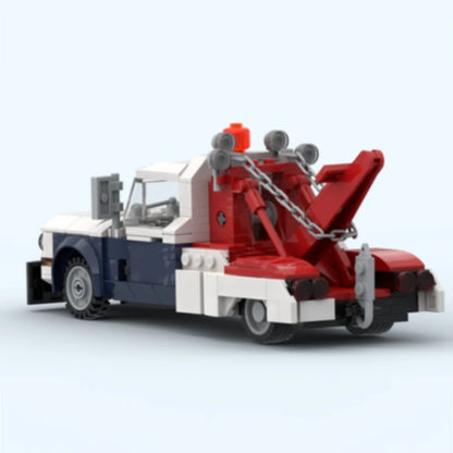 Speed Champion City Car  Model MOC Building Bricks F350 Tow Truck Modular Technology Gifts Holiday Assemble Children Toys Suit