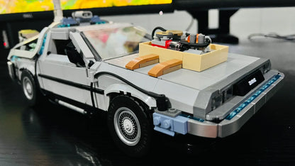 Back to the Future Time Machine DeLorean Model Building Blocks Children's Assembly Toy Boy's Gift - CADA BRICKS®