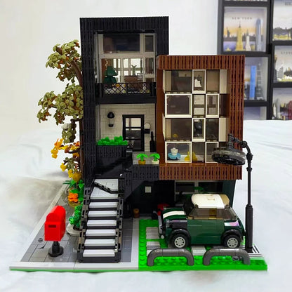 MOC-107015 Kreatywny ekspert „HEA-ON-JEA” Willa modułowa architektura miejska klocki model widok ulicy zestawy zabawka dla dzieci prezent dla chłopców