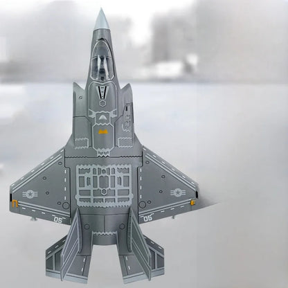 Assembled Fighter Jet Model Toy for Boys Tank Military Simulation Building Blos Gift B2 Stealth Bomber J20 Su35 Ghost