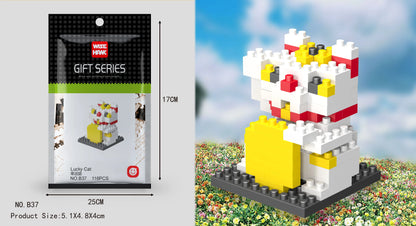 Mini Building Blocks 3D Animal  Diamond Model Micro Bricks Dog Cat Bird Moose Wolf Panda Macaw Toys For Children Birthday Gifts - CADA BRICKS®