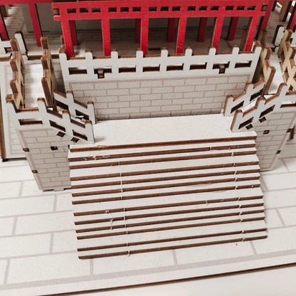 Yueyang Tower Miniature Building Block - Wooden Construction Assembly Model Kit Chinese Architecture Craft Ornament