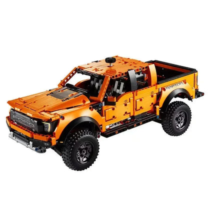 Kreatywny samochód sportowy Ford Raptors F-150 MOC 1379 sztuk techniczny samochód wyścigowy klocki modelarstwo zestaw do samodzielnego montażu prezent dla dorosłych