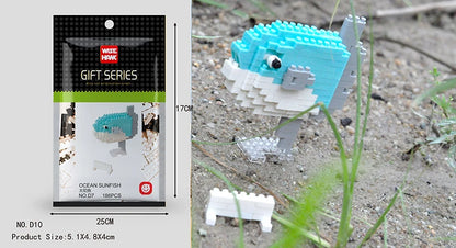 Mini Building Blocks 3D Animal  Diamond Model Micro Bricks Dog Cat Bird Moose Wolf Panda Macaw Toys For Children Birthday Gifts - CADA BRICKS®