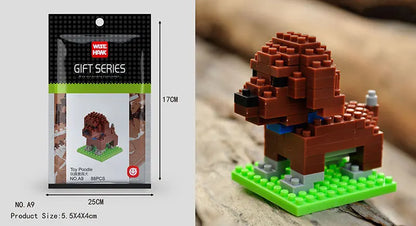 Mini Building Blocks 3D Animal  Diamond Model Micro Bricks Dog Cat Bird Moose Wolf Panda Macaw Toys For Children Birthday Gifts - CADA BRICKS®
