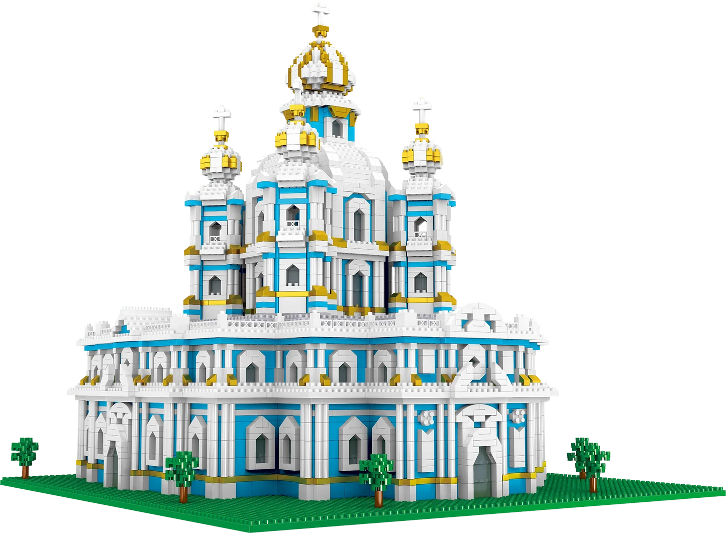 3737 szt. Model kościoła Smolny, klocki budowlane, światowej sławy atrakcje, architektoniczny widok ulicy, klocki dla dzieci, zabawki DIY, prezent świąteczny