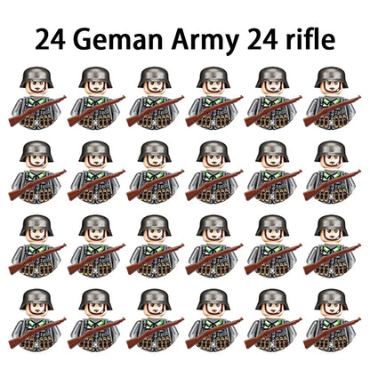 Military Building Blocks, Figures, Action Figures, Toys, Mini Dolls, Soldier Characters, Children's Toys, National Army Phalanx - CADA BRICKS®