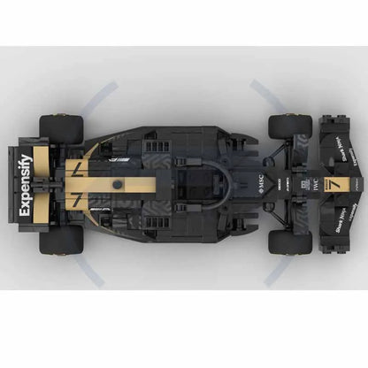 MOC-223044 KICK SAUBER APXGP F1 Racing Building Blocks – 314PCS Checkered Car with Stickers