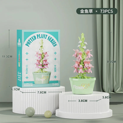 Bouquet Flower Mini Diy Building Block Toys for Children Bricks Blocks for Adults Constructor Micro Bricks Construction Set Gift - CADA BRICKS®