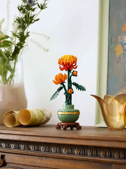 LEGO 10368 Icons Chrysanthemum Flower Decor, Creative Building Set for Adults,Floral Display from The Botanical Collection