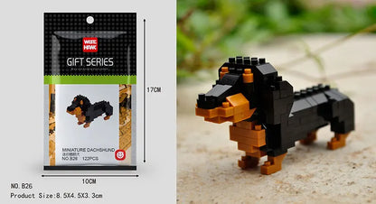 Mini Building Blocks 3D Animal  Diamond Model Micro Bricks Dog Cat Bird Moose Wolf Panda Macaw Toys For Children Birthday Gifts - CADA BRICKS®