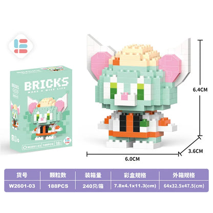 Disney Small Granular Building Model Toy Cartoon Character Stitch, SpongeBob Mini Block Toy Christmas Gift for Children - CADA BRICKS®
