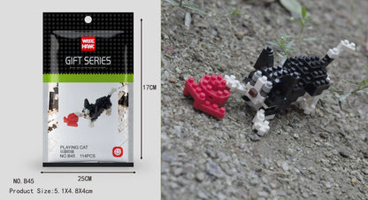 Mini Building Blocks 3D Animal  Diamond Model Micro Bricks Dog Cat Bird Moose Wolf Panda Macaw Toys For Children Birthday Gifts - CADA BRICKS®