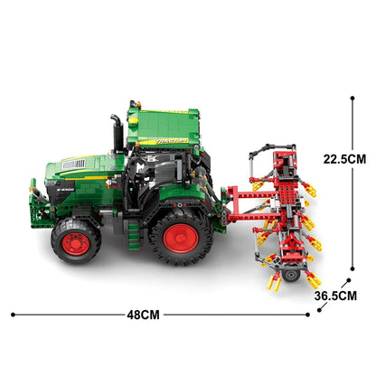 1828PCS Agricultural Tractor Building Blocks Rc APP Remote Control Engineering Car Model Bricks DIY Toys Gifts For Boys Kids - CADA BRICKS®