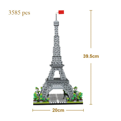 KNEW BUILT The Leaning Tower of Pisa Euro Constrution Micro Mini Building Blocks for Adult Child Toys Set Roma Colosseum Bricks