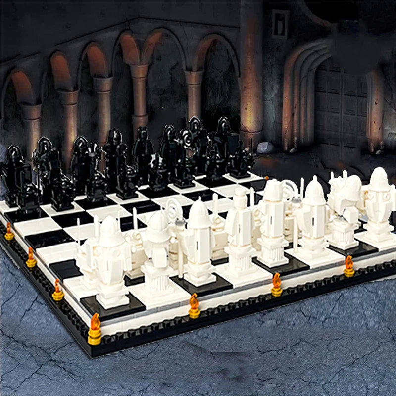 New Film Wizard Chess Magic Final Challenge Interactive Game Building Blocks MOC 76392 Knight Role Play Bricks Toys Kid Gifts - CADA BRICKS®
