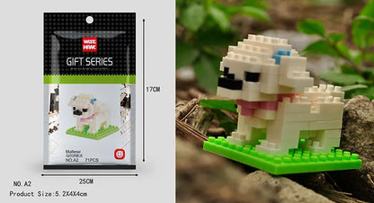Mini Building Blocks 3D Animal  Diamond Model Micro Bricks Dog Cat Bird Moose Wolf Panda Macaw Toys For Children Birthday Gifts - CADA BRICKS®