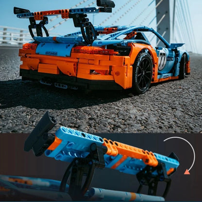 Nowe klasyczne samochody wyścigowe RSR Super Racing Modele samochodów sportowych Klocki Zestawy pojazdów Klocki techniczne Zabawki dla dzieci Prezenty dla dorosłych