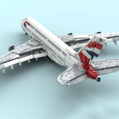 Jet plane Moc Building Block British Airways Airbus A380 Technology Modular Bricks Model  Gifts Christmas Toys DIY Sets Assembly