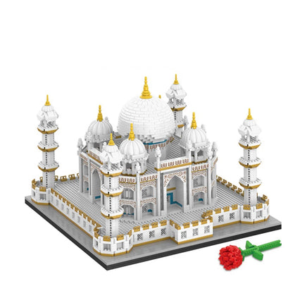 MOC City Mini Bricks Taj Mahal Światowej Sławy Architektura Mikro Model Indie Klocki Kreatywne Zestawy Zabawki Dla Dzieci Chłopiec Dorosły Prezent