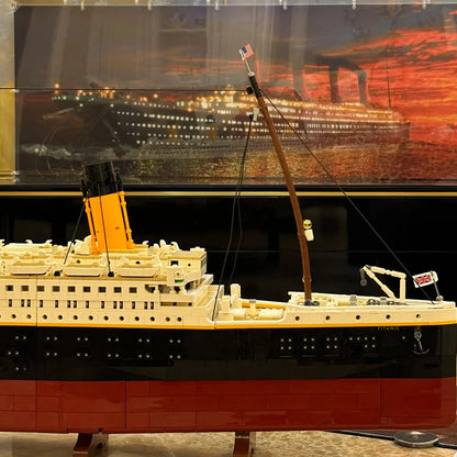 RMS Titanic Cruise Boat Ship Building Blocks Sets,10294 Compatible Bricks City Model Building Kits 3D Hobbies For Children Toys