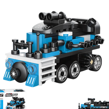 DIY Samochód wyścigowy Autobus Pojazd inżynieryjny Karetka Model z napędem pull-back Klocki Klocki Zabawki dla dzieci Chłopcy Kompatybilne z Lego