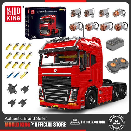 Mould King 19015 19015T Technical Car Building Block Remote Control Tractor Truck Model Assembly Brick Toys Kids Christmas Gift