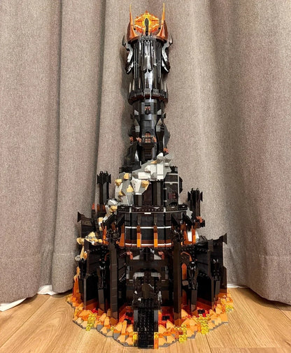 Black Tower Dark Model Building Blocks Kit Bricks Creative Icons MOC Brick Decor Toys For Kids Adult Collection Gifts 5471Pcs