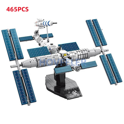 Space Astronaut Spaceman City Building Blocks Shuttle Satellite Rocket Space Station Saturn Figure Bricks Gift for Adult Man