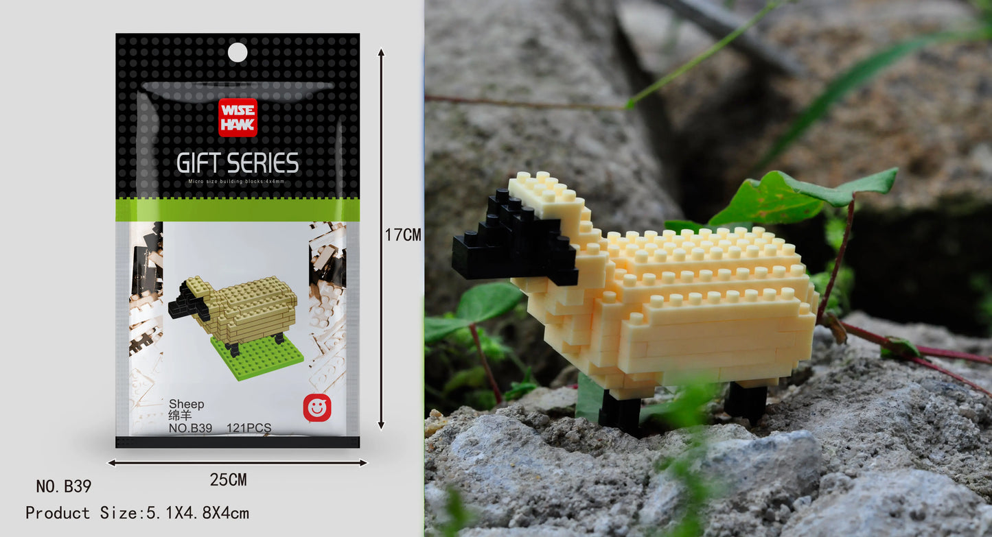 Mini Building Blocks 3D Animal  Diamond Model Micro Bricks Dog Cat Bird Moose Wolf Panda Macaw Toys For Children Birthday Gifts - CADA BRICKS®