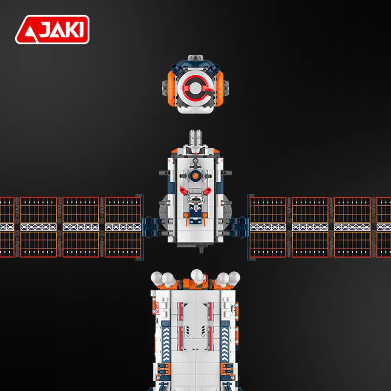 JAKI space exploration series space station core module building block model assembly boys building toy birthday gift