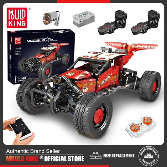 Mould King 18019B Technical Car Building Block The Motorized Hurricane Off-road Vehicle Car Model Toys Kids Christmas Gifts