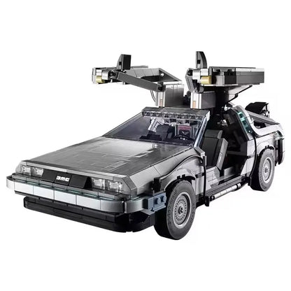 Back to the Future Time Machine DeLorean Model Building Blocks Children's Assembly Toy Boy's Gift - CADA BRICKS®