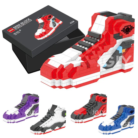 DIY Mini Building Block Boys Sport Basketball Shoes Sneakers Model Anime Buliding Bricks Toys Assembly For Blocks Toy Kids Gifts - CADA BRICKS®