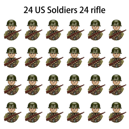 Military Building Blocks, Figures, Action Figures, Toys, Mini Dolls, Soldier Characters, Children's Toys, National Army Phalanx - CADA BRICKS®