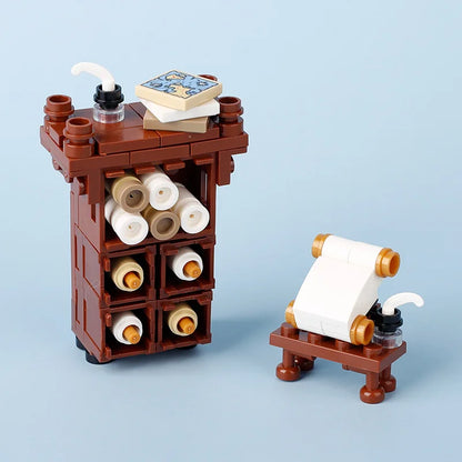 Magic Potion Crafting Blocks – Medieval Alchemy Lab, Witches’ Workbench, Crystal Jars & Furniture Bricks Educational Toy