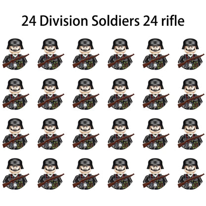 Military Building Blocks, Figures, Action Figures, Toys, Mini Dolls, Soldier Characters, Children's Toys, National Army Phalanx - CADA BRICKS®