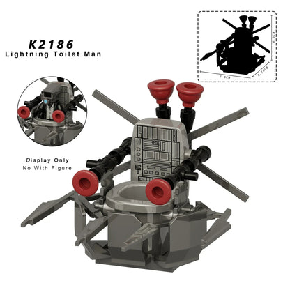 New KDL SWAT Skibidi Toilet Man Figures Anime Block Toys TvMan Titan Cameraman Speakerman Bricks Model Toy For Kid Birthday Gift - CADA BRICKS®