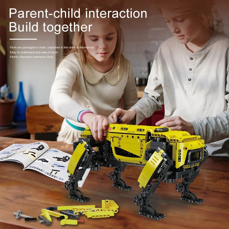 Mould King 15066/15075 Technical Robot Toys – Motorized Boston Dynamics Big Dog Model Alphadog Building Blocks Kid Gift