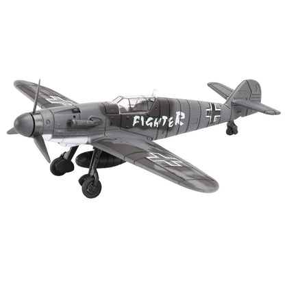 ViiKONDO Aircraft Toy Model Building Kit 1/49 WWII German BF109 Fighter Warplane DIY Assembly Fun Kid Airplane Gift Office Decor