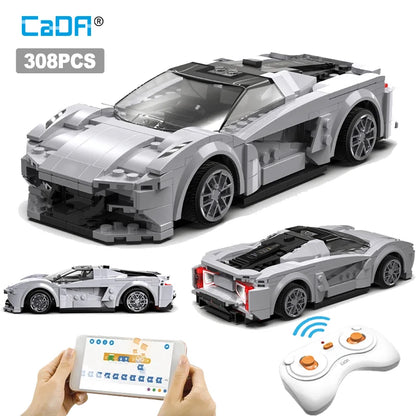 Cada RC APP Dálkové ovládání Lotus Sports Car Stavební bloky Město RC Vozidlo Závodní auto Cihly Dárky Hračky pro chlapce Dárky pro děti