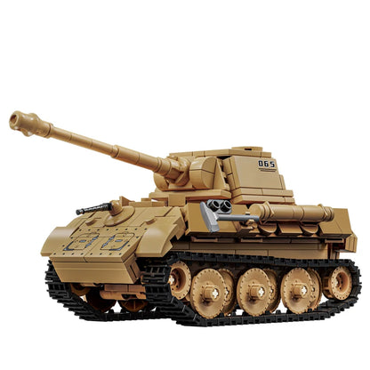 World War 2 WW2 Army Military Soldiers SWAT Leopard 2A7 Main Battle Tank Assemble Building Blocks Bricks Children's Toys Gift - CADA BRICKS®