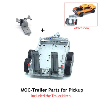 Technical Can Tilted Pickups F-150 Raptor Trailer Model Building Blocks DIY 42126 MOD Bricks Assembly Set Children's Toy Gifts