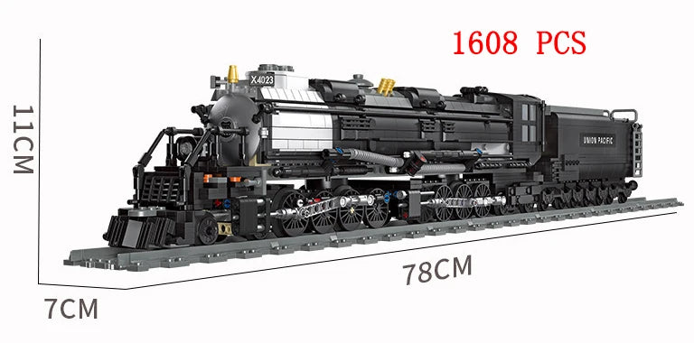 City Train Set Steam Bullet Vehicle Cargo Railway Station Model Building Blocks Brick Tracks Rail No Motor Kits Carriage Kid Toy - CADA BRICKS®