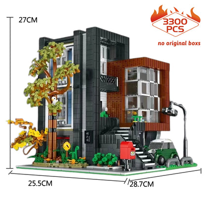 MOC-107015 Kreatywny ekspert „HEA-ON-JEA” Willa modułowa architektura miejska klocki model widok ulicy zestawy zabawka dla dzieci prezent dla chłopców