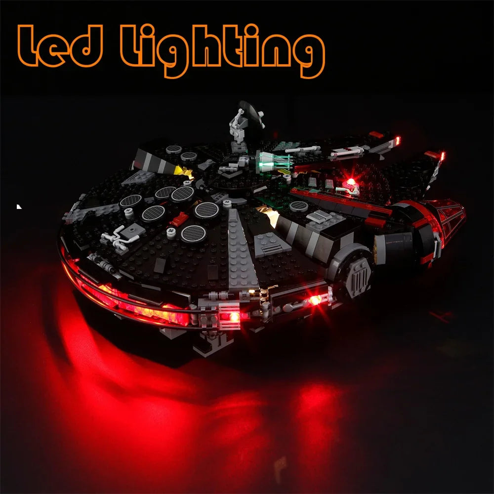 Lighting Kit For LEGO 75389 The Dark Falcon Millennium Falcon Starsing War Not Building Blocks (Only Lighting Set) - CADA BRICKS®