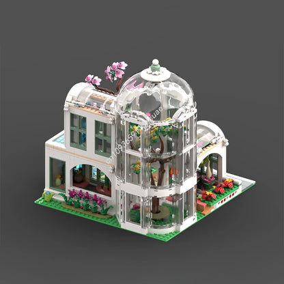 1726PCS MOC Construction Modular Botanical Garden Furniture for Display Model Building Blocks Stacking Bricks Creative