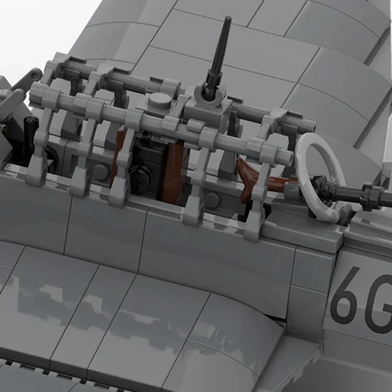 Technical Moc Bricks Military Model Ju 87 Stuka Fighter Jet Modular Building Blocks Gifts Toys For Children DIY Sets Assembling