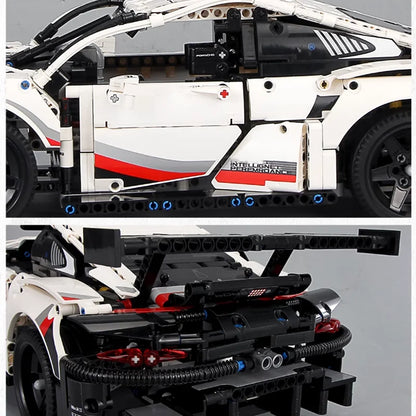 1580PCS Technical Racing Car 42096 Mechanical Group Sets Building MOC Vehicle Authentic Detail Model Car Build Display Gift Toys