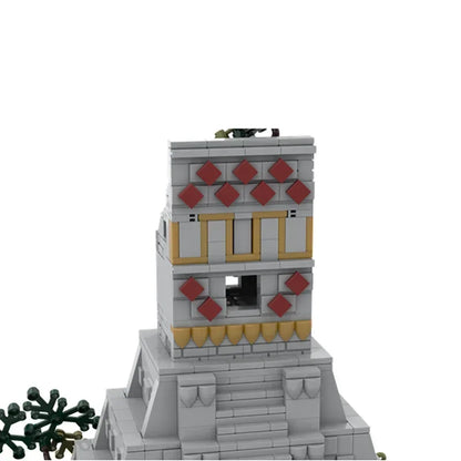 Castle Moc Building Blocks Maya Temple Model Technology Bricks DIY Assembly Magical Ancient Street View  Toys Gifts